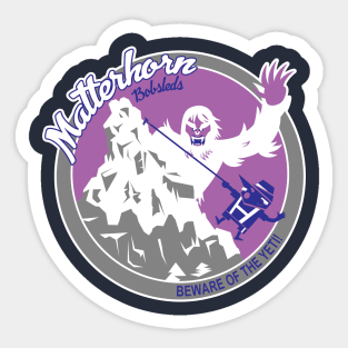 Matterhorn Bobelds (purple, grey, blue) Sticker